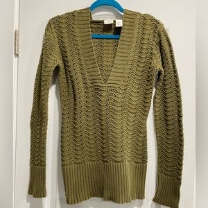DAYTRIP MED GREEN SWEATER (H)